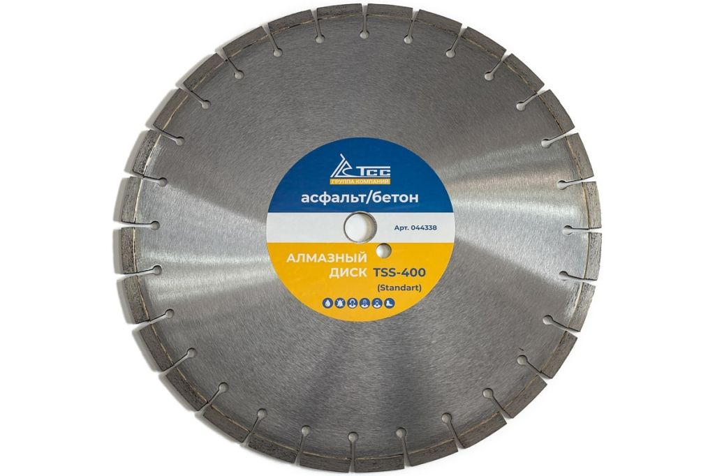 Алмазный диск ТСС-400 асфальт/бетон (Standart) 044338