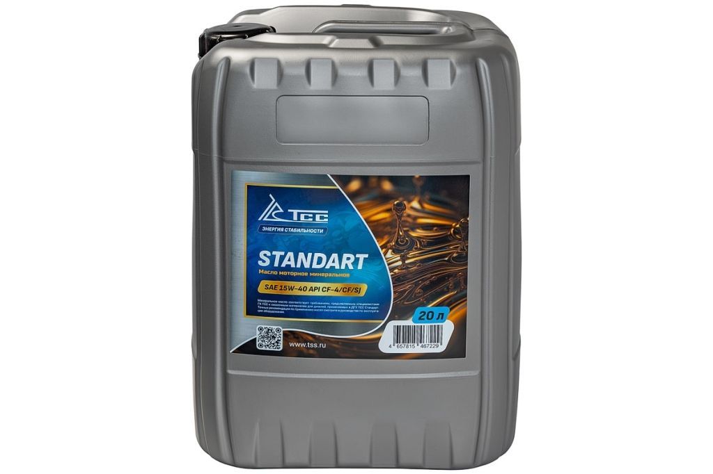 Масло минеральное ТСС Стандарт SAE 15W40 CF-4 канистра 20л/Motor oil 20liter can 046934